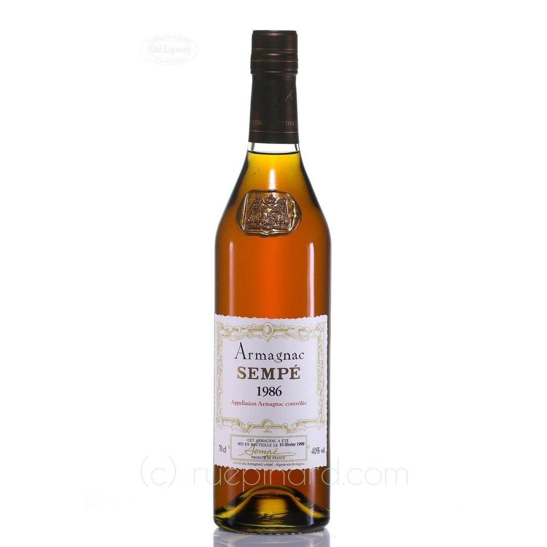 Sempé Bas Armagnac 1986 with Waxbutton and Wooden Case - Rue Pinard