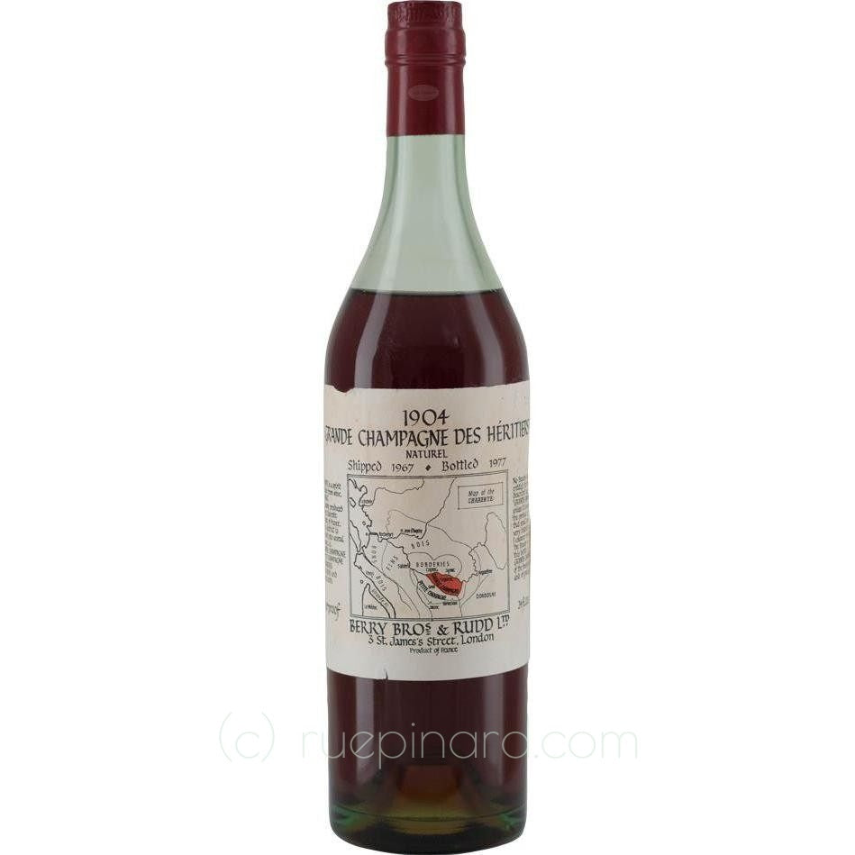 1904 Berry Brothers & Rudd Grande Champagne Cognac - Rue Pinard