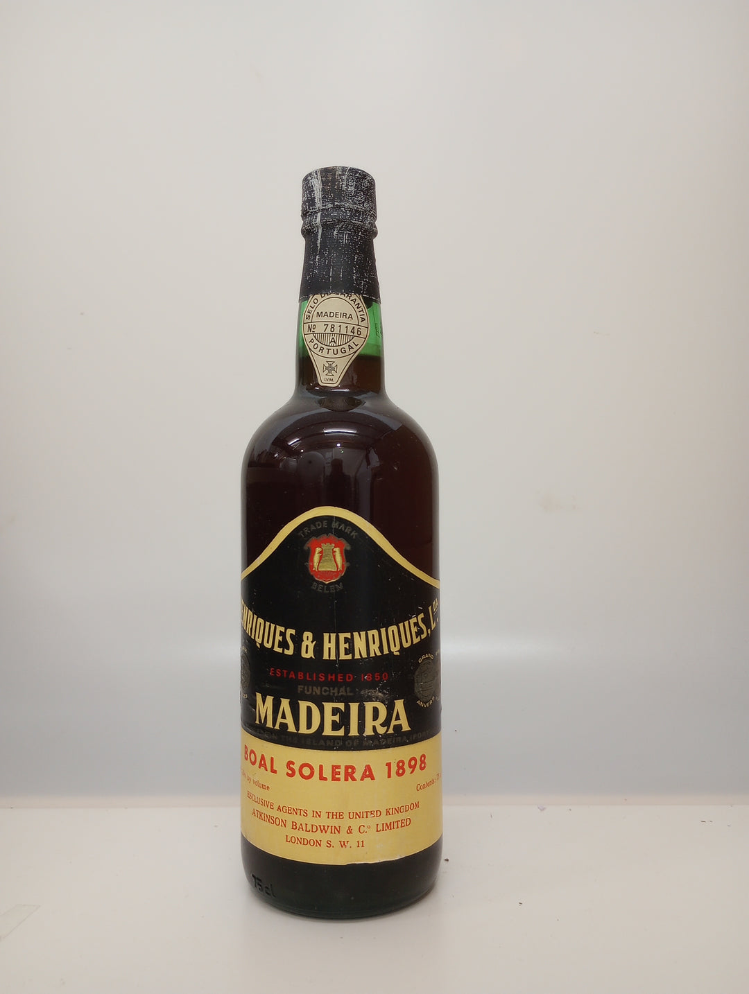 1898 Henriques & Henriques Madeira Boal Solera
