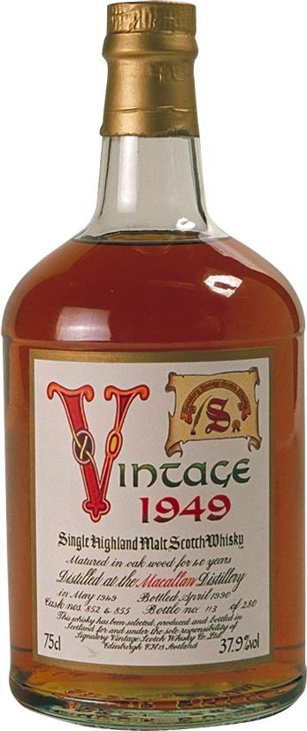 Macallan 1949 40 Year Old Signatory Vintage Whisky - Slijterij Rue Pinard 