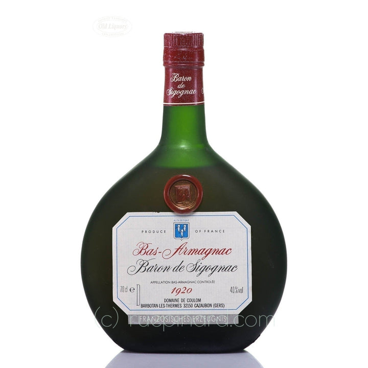 Armagnac 1920 Baron Sigognac SKU 8369