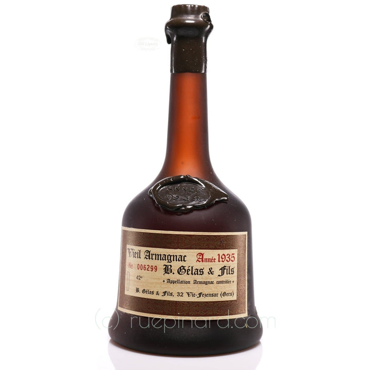 Armagnac 1935 Gelas Fils SKU 9567