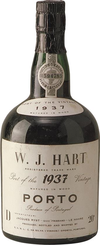 Jacques Ryst Oporto 1937 Hart W.J. Vintage Port - Slijterij Rue Pinard 