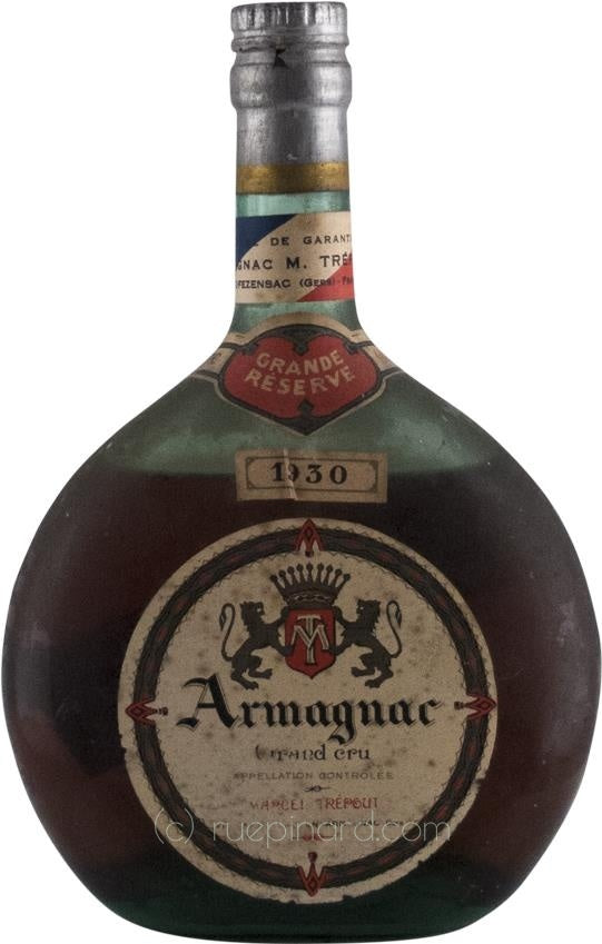 1930 Marcel Trépout Grande Réserve Armagnac, Ténaréze Grand Cru - Rue Pinard