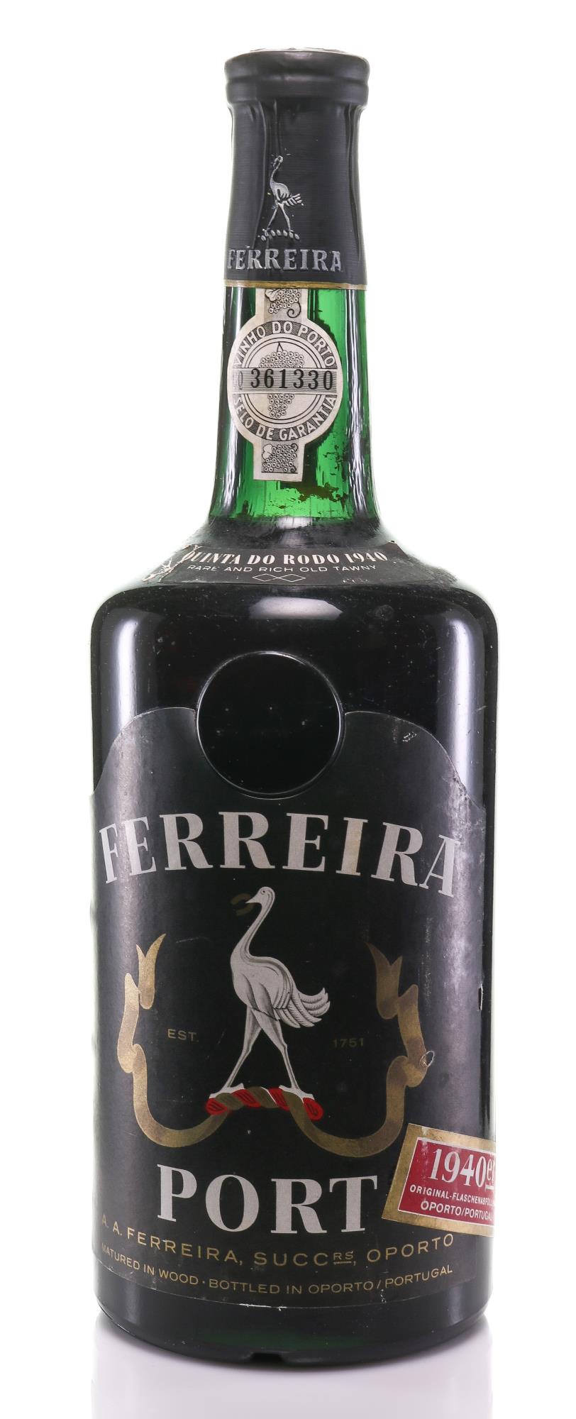 Ferreira A.A. Quinta do Rodo 1940 Tawny Port - Slijterij Rue Pinard 