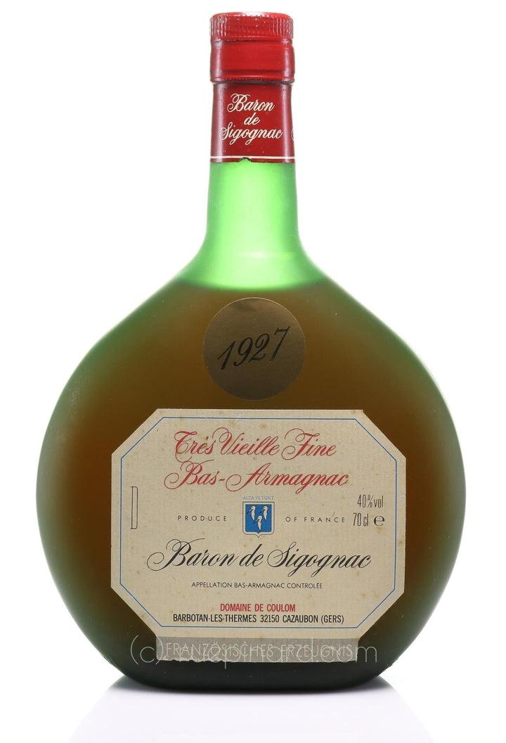 Baron de Sigognac Tres Vieille Fine Bas-Armagnac 1927 Basquaise - Rue Pinard