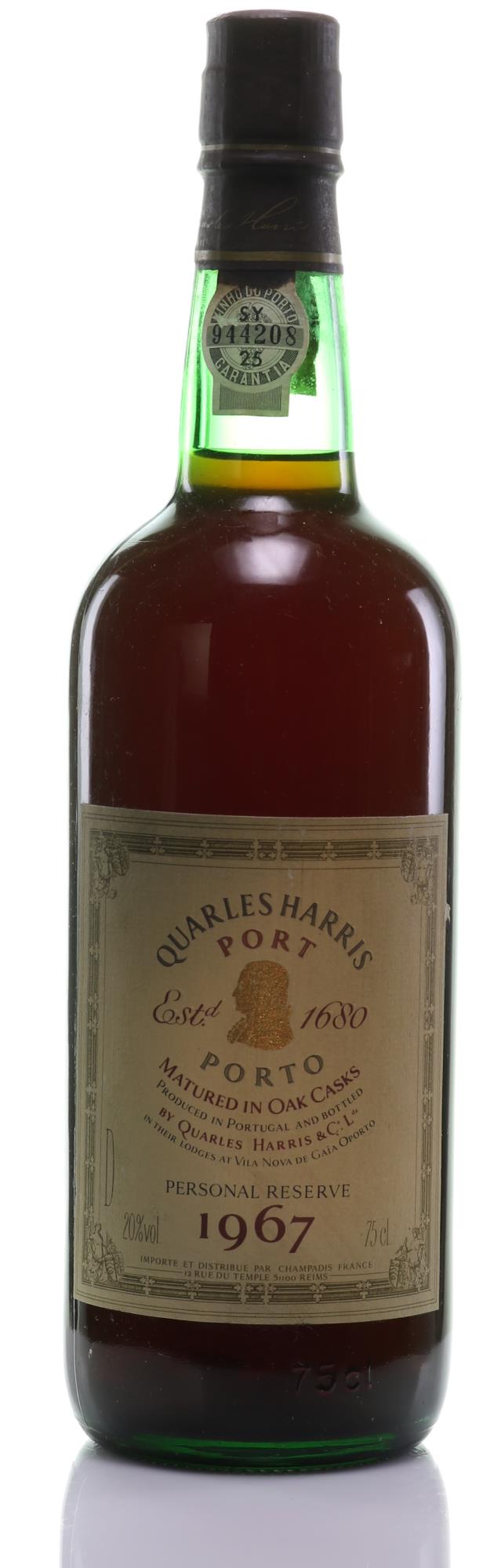 1967 Quarles Harris Personal Réservé Port - Slijterij Rue Pinard 