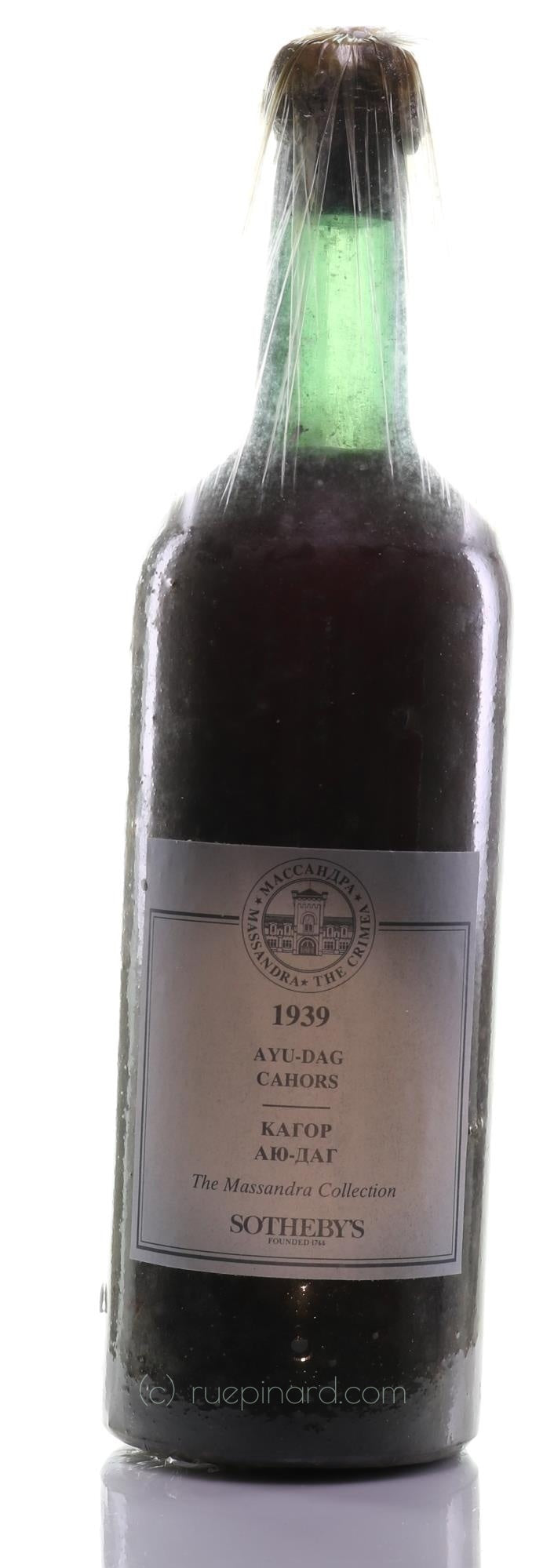 Massandra Winery 1939 Dessert Wine, Ukraine - Rue Pinard