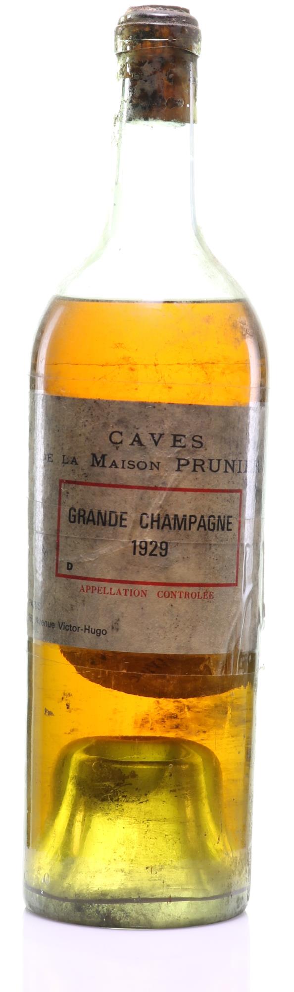 1929 Maison Prunier Grande Champagne Cognac - Vintage Collectible - Slijterij Rue Pinard 