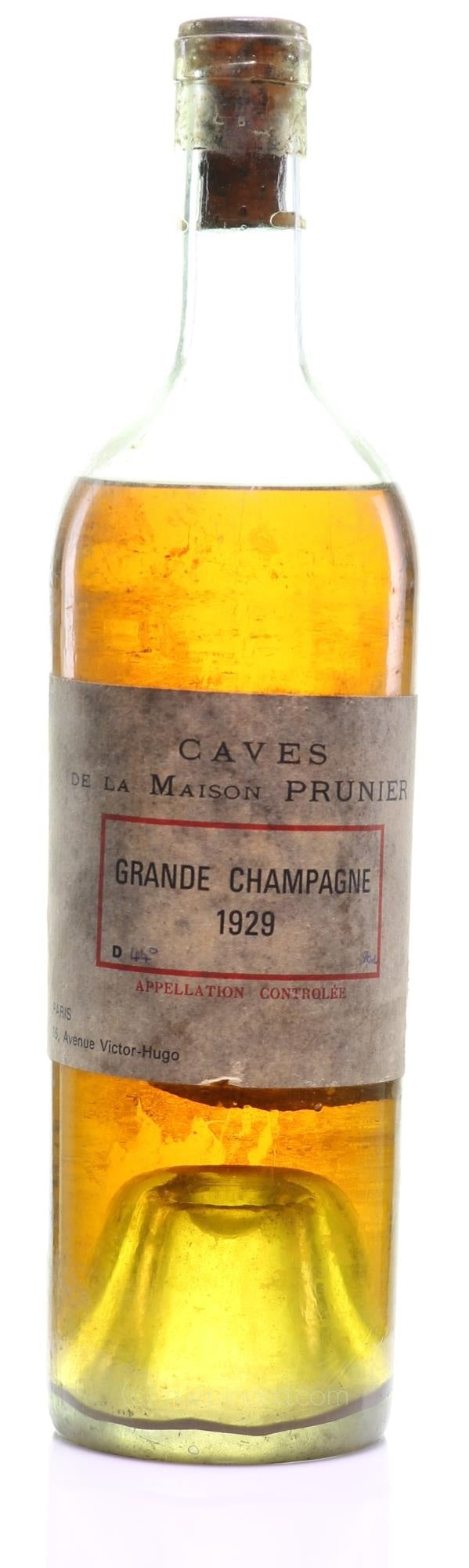 Prunier 1929 Grande Champagne Cognac - Rue Pinard