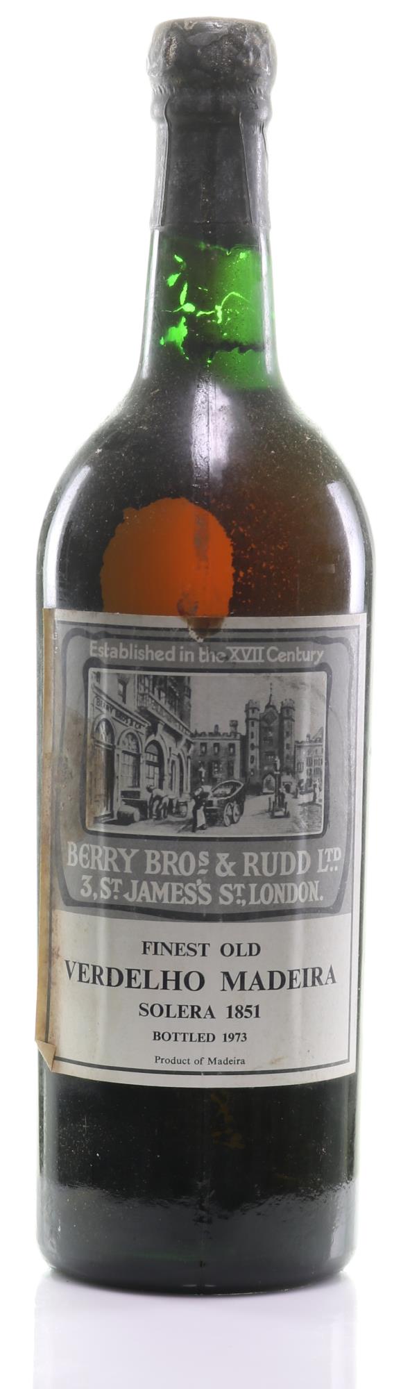 Madeira 1851 Berry Brothers & Rudd  Finest Old verdelho Solera (1x75cl)