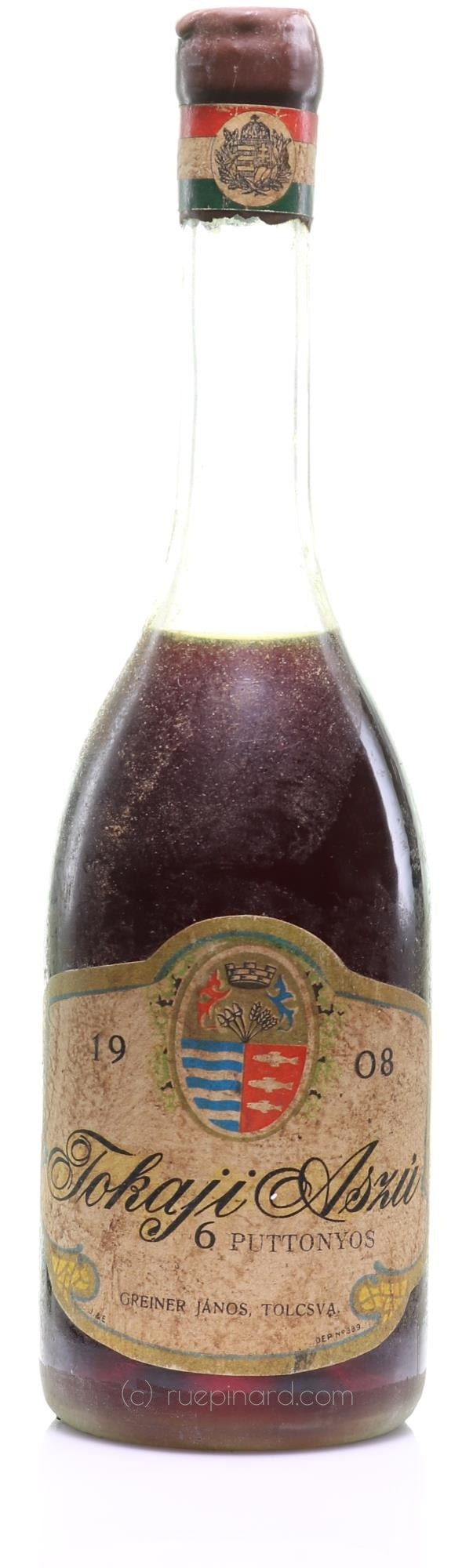 1908 Greiner Janos 6 Puttonyos Tokaji Aszú, Hungary - Rue Pinard