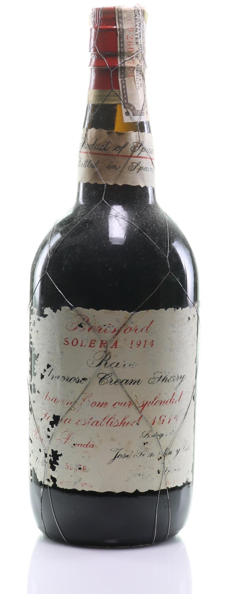 Berisford Amoroso Cream Sherry Reserva Privada Solera 1914 - Slijterij Rue Pinard 