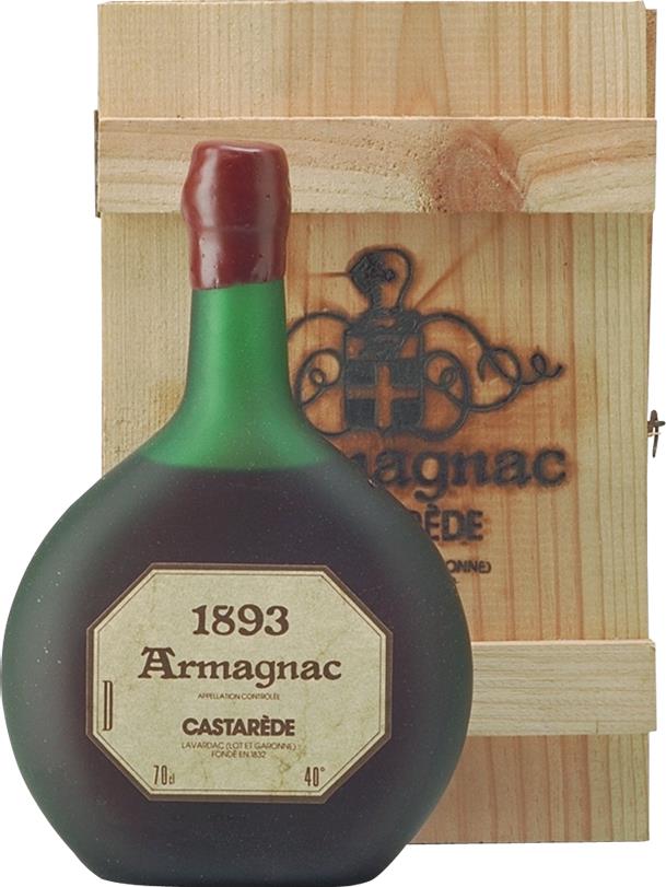 Castarède Armagnac 1893 Ténarèze in Oorspronkelijke Houten Kist - Slijterij Rue Pinard 