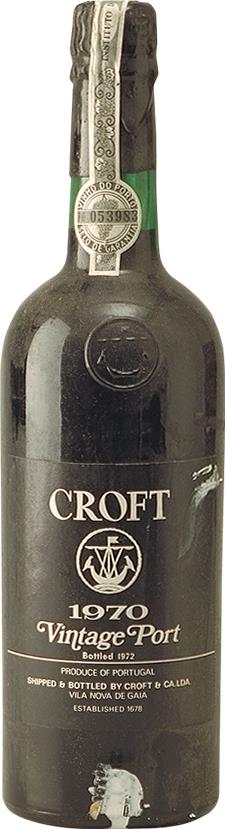 1970 Croft Vintage Port - Oporto, Gebotteld 1972 - Slijterij Rue Pinard 