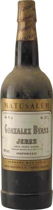 Sherry Gonzales Byass Oloroso Matusalém Very Old - Slijterij Rue Pinard 