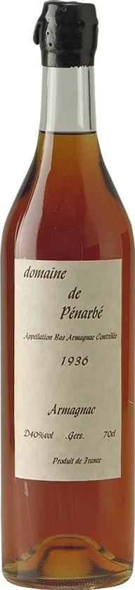 Domaine de Pénarbé 1936 Armagnac - Zeldzame Vintage Verleiding - Slijterij Rue Pinard 