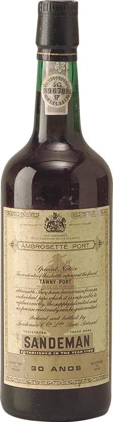 1979 Sandeman & Co. Ltda Tawny Ambrosette 30 Year Old Port - Slijterij Rue Pinard 