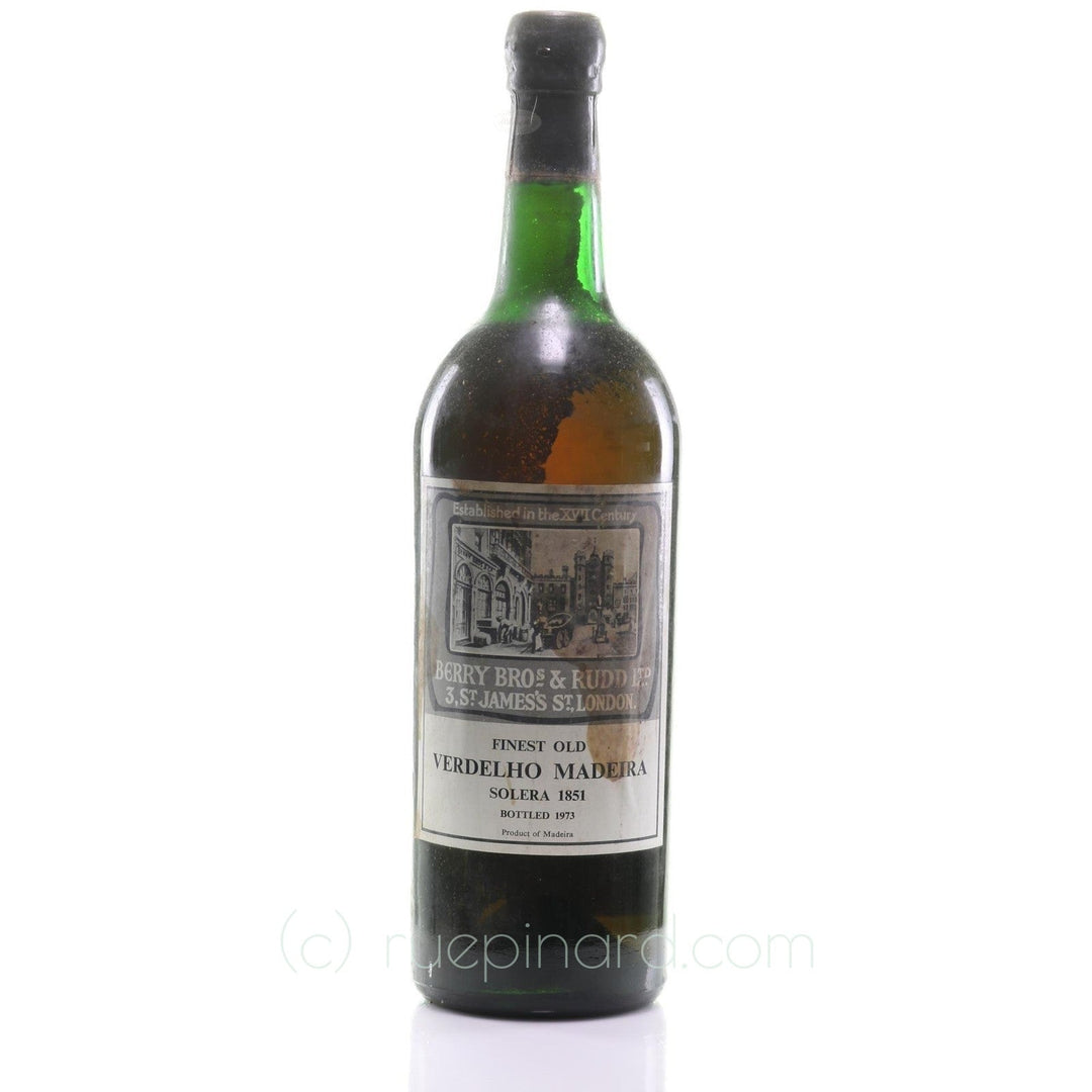 Madeira 1851 Berry Brothers Rudd Verdelho Solera SKU 13394