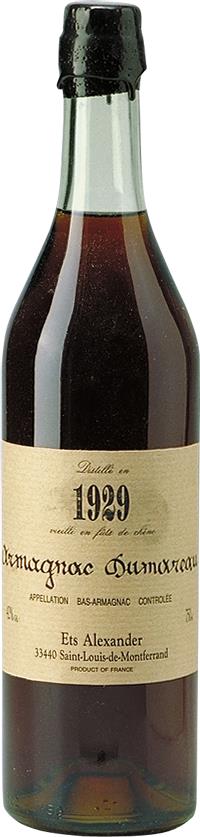 1929 Dumoureau Armagnac - Ets Alexander - Rue Pinard