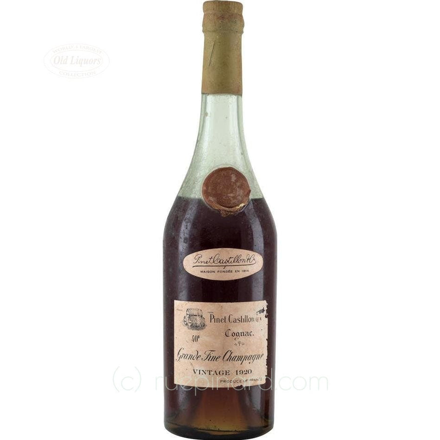 Pinet Castillon Fine Champagne Cognac 1920 - Rue Pinard