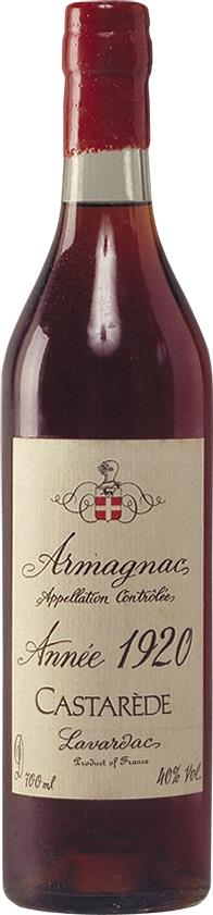 Armagnac 1920 Castarède   (1x70cl)