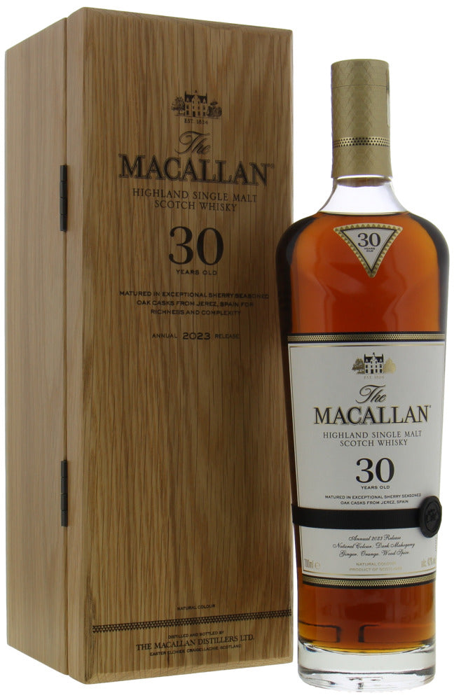 Macallan 30 Years Sherry Oak Cask 2023 Release - Slijterij Rue Pinard 