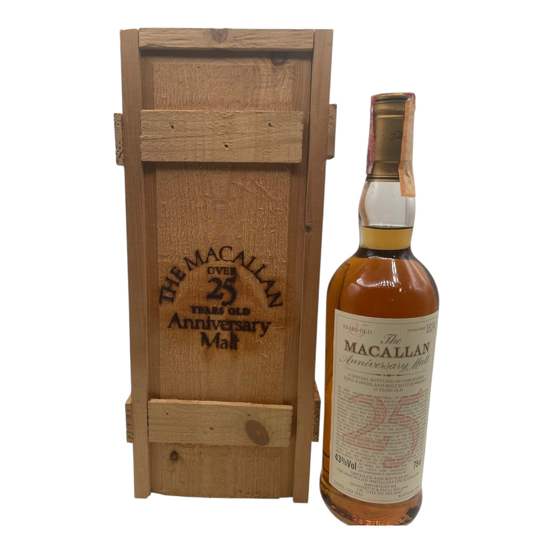 Macallan 25YO Anniversary Whisky 1965 - Slijterij Rue Pinard 