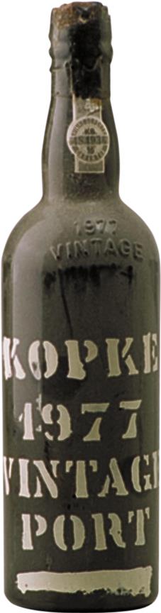 Kopke 1977 Douro Valley Vintage Port - Zeldzame Gestencilde Fles - Slijterij Rue Pinard 