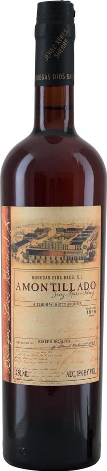 Dios Baco Xeres Amontillado Sherry Semi-Dry NV - Slijterij Rue Pinard 