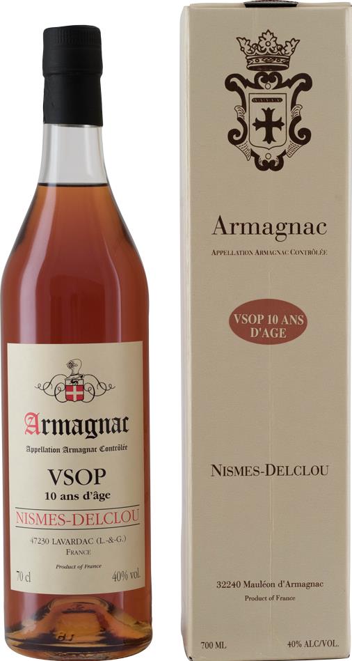 Nismes-Delclou Armagnac V.S.O.P. Non-Vintage (NV) - 10 Ans - Slijterij Rue Pinard 