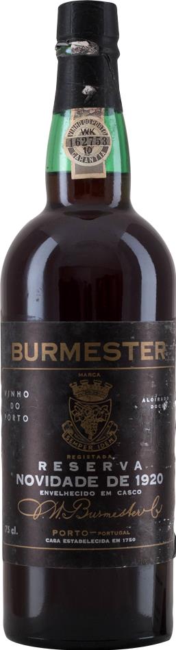 Burmester 1920 Reserva Novidade Port - Luxe Editie - Slijterij Rue Pinard 