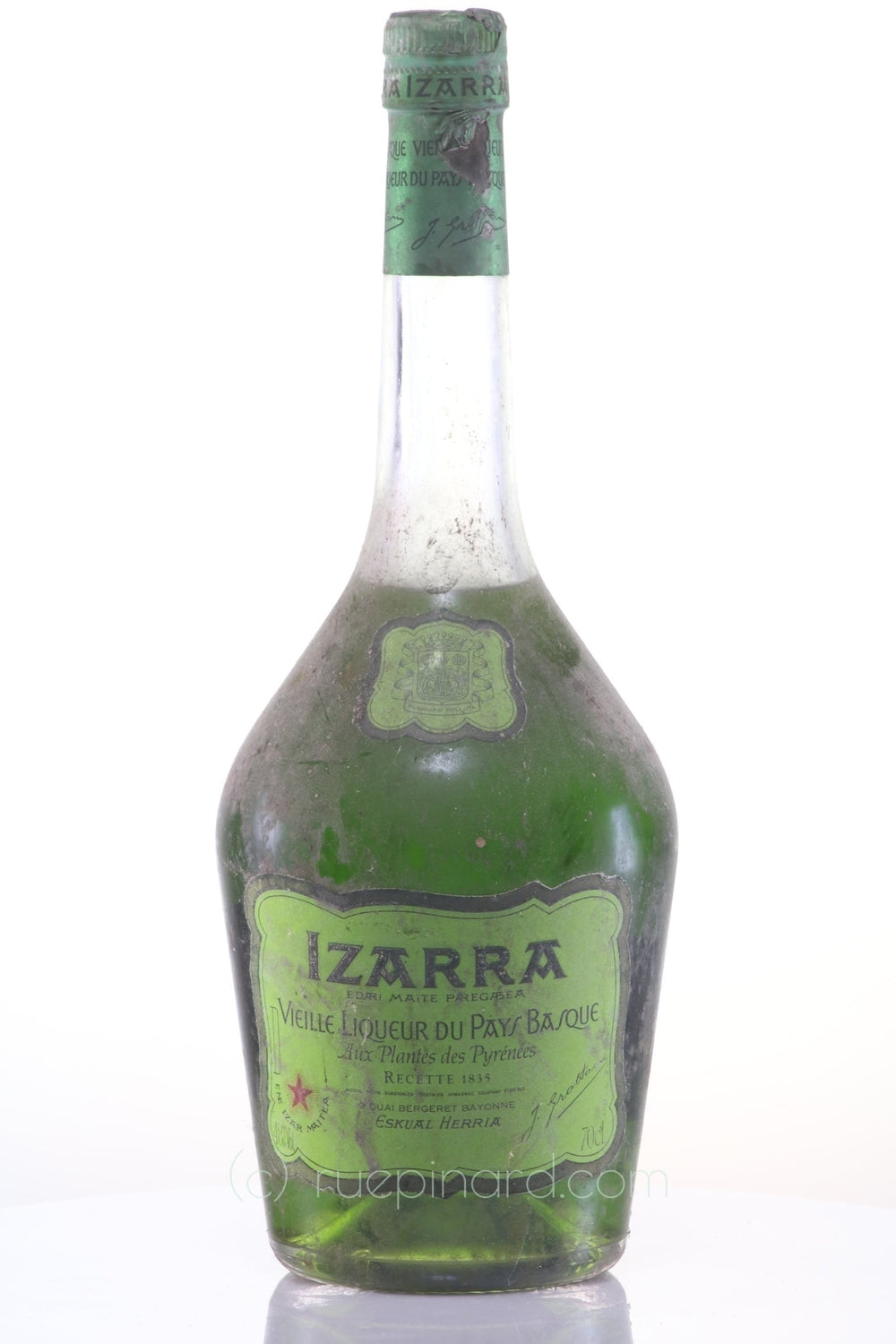 Izarra Verte liqueur - 1835 Basque Country Traverse Aged Non-Vintage - Rue Pinard