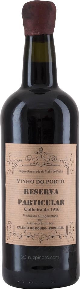 Pacheco & Irmãos Colheita Reserva Particular - Port 1910 - Douro, Portugal - Rue Pinard