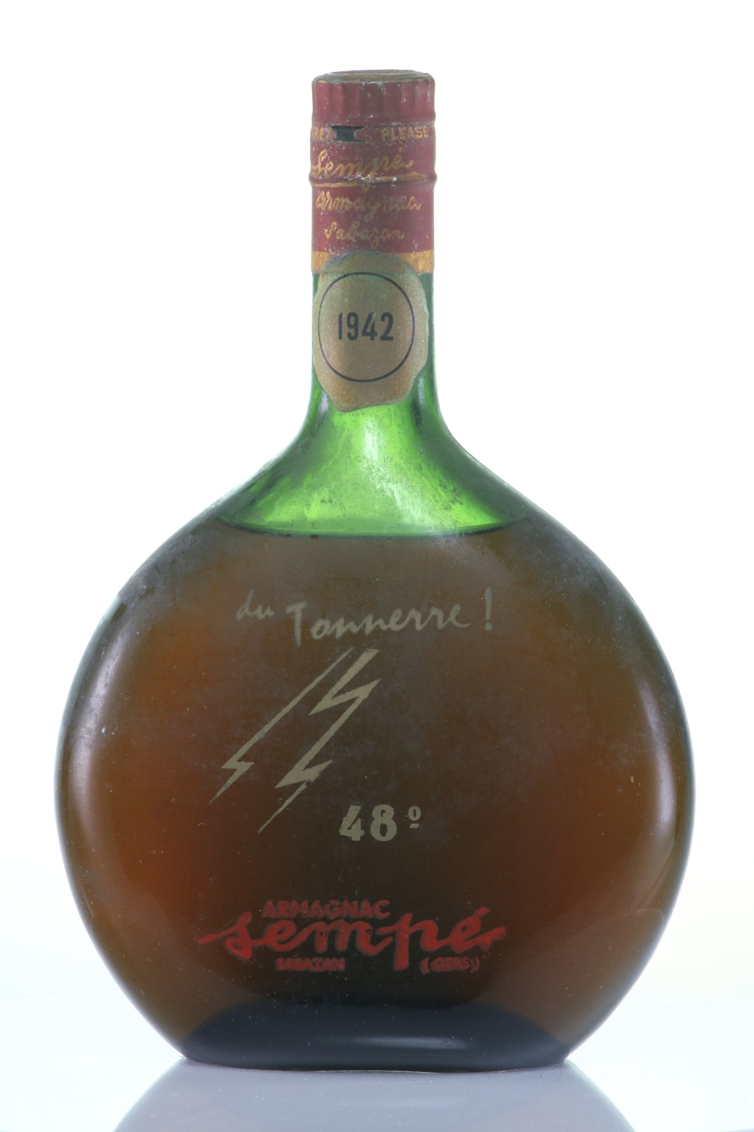 Armagnac 1942 Sempé  Armagnac Sabazan "du Tonnerre!" Stencilled Bottle (1x70cl)