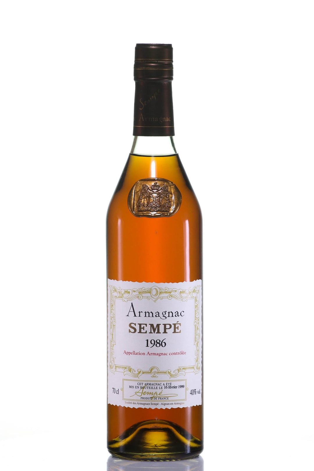 Sempé Bas Armagnac 1986 in Originele Houten Kist - Slijterij Rue Pinard 