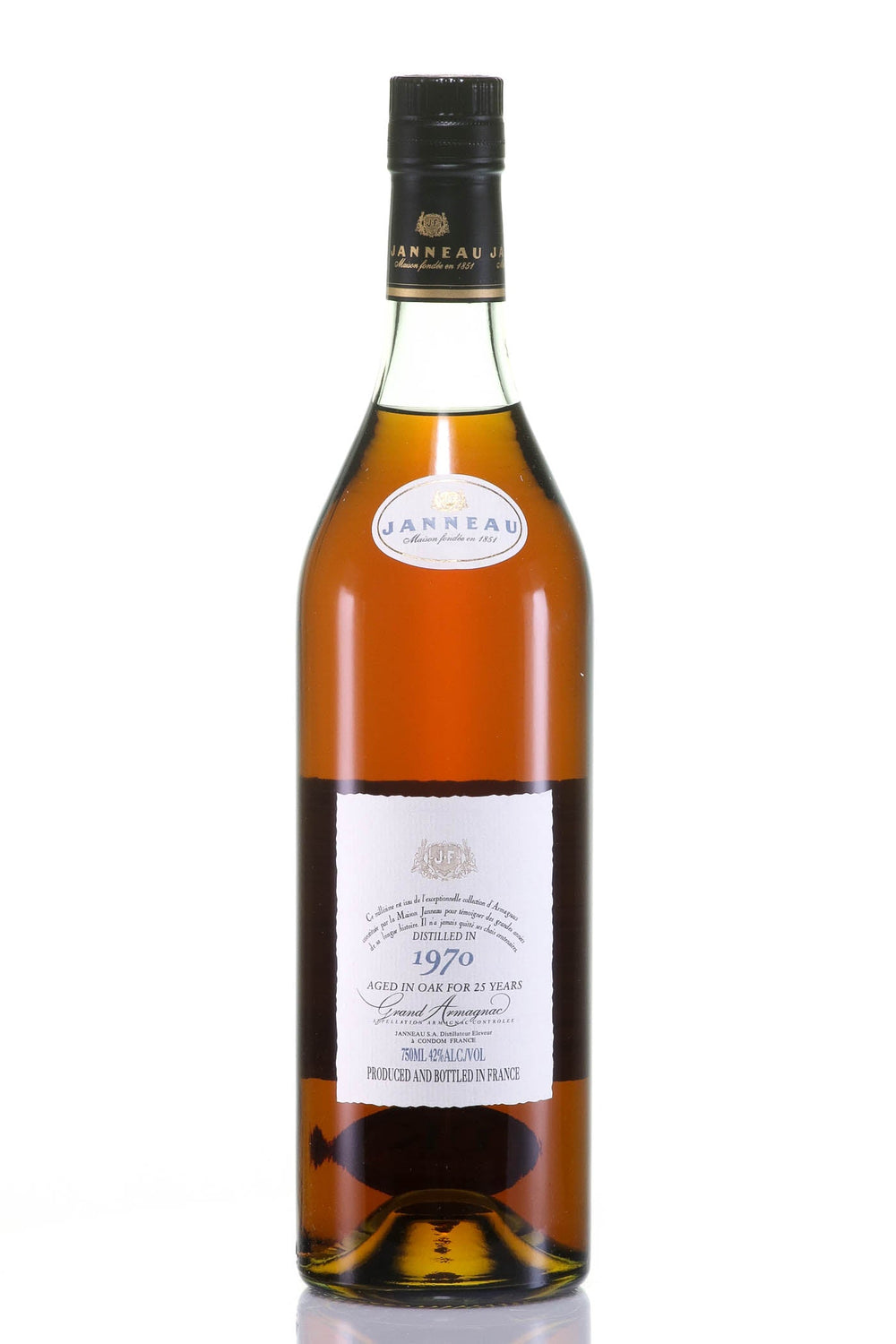 Janneau Fils et Cie Grand Armagnac 1970 - 25 Jaar Gerijpt Millesime - Slijterij Rue Pinard 