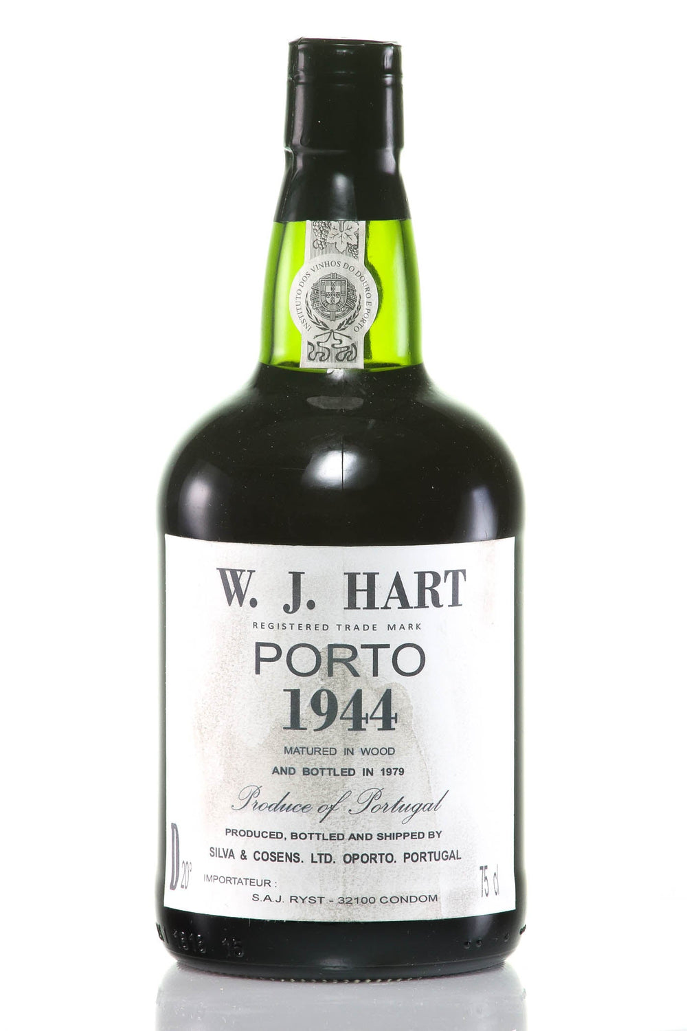 Port W.J. Hart 1944 - Matured Vintage Port, Bottled 1979 - Slijterij Rue Pinard 