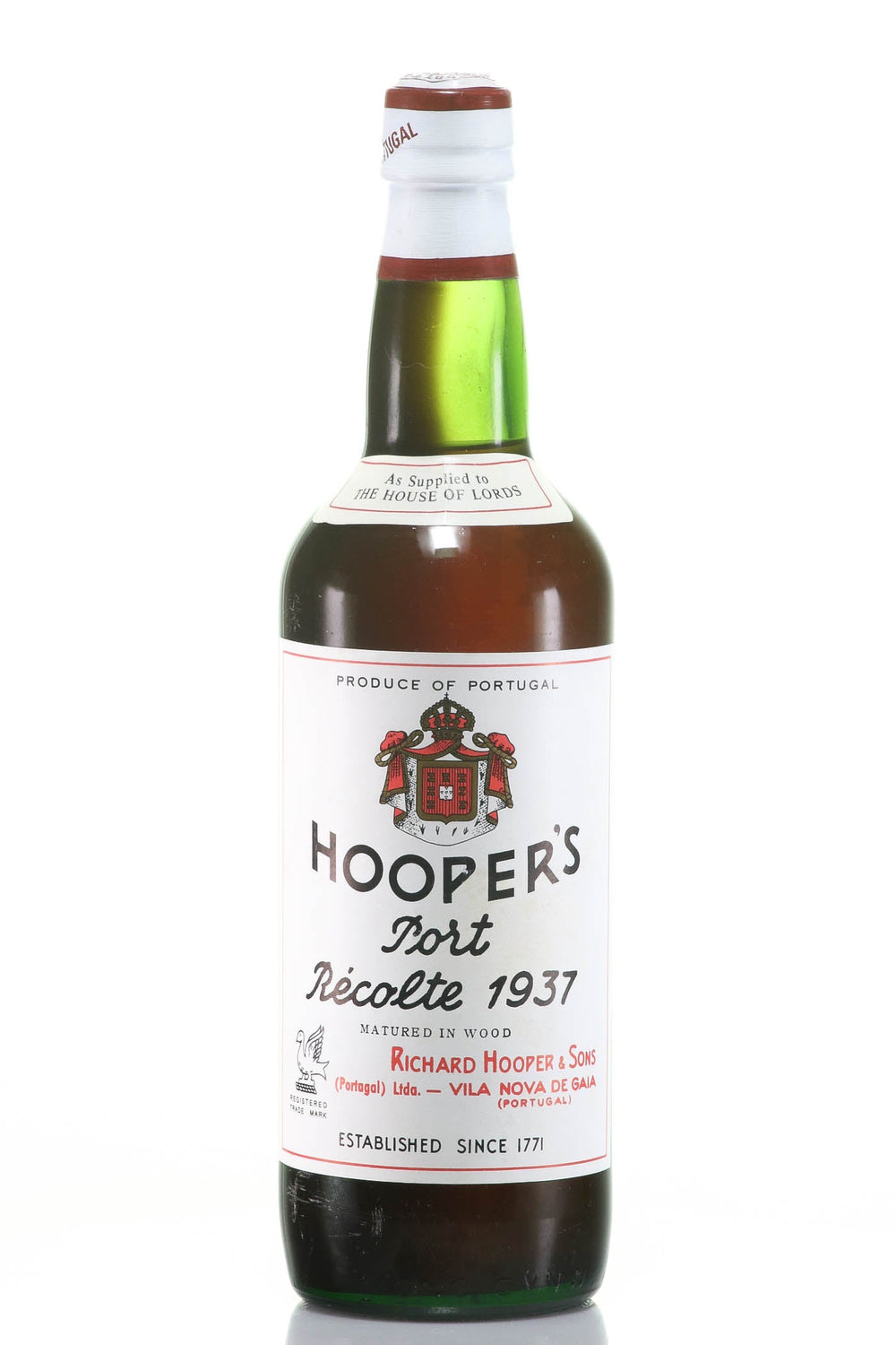 Richard Hooper 1937 Port, Aged in Wood - Exclusieve Vintage - Slijterij Rue Pinard 