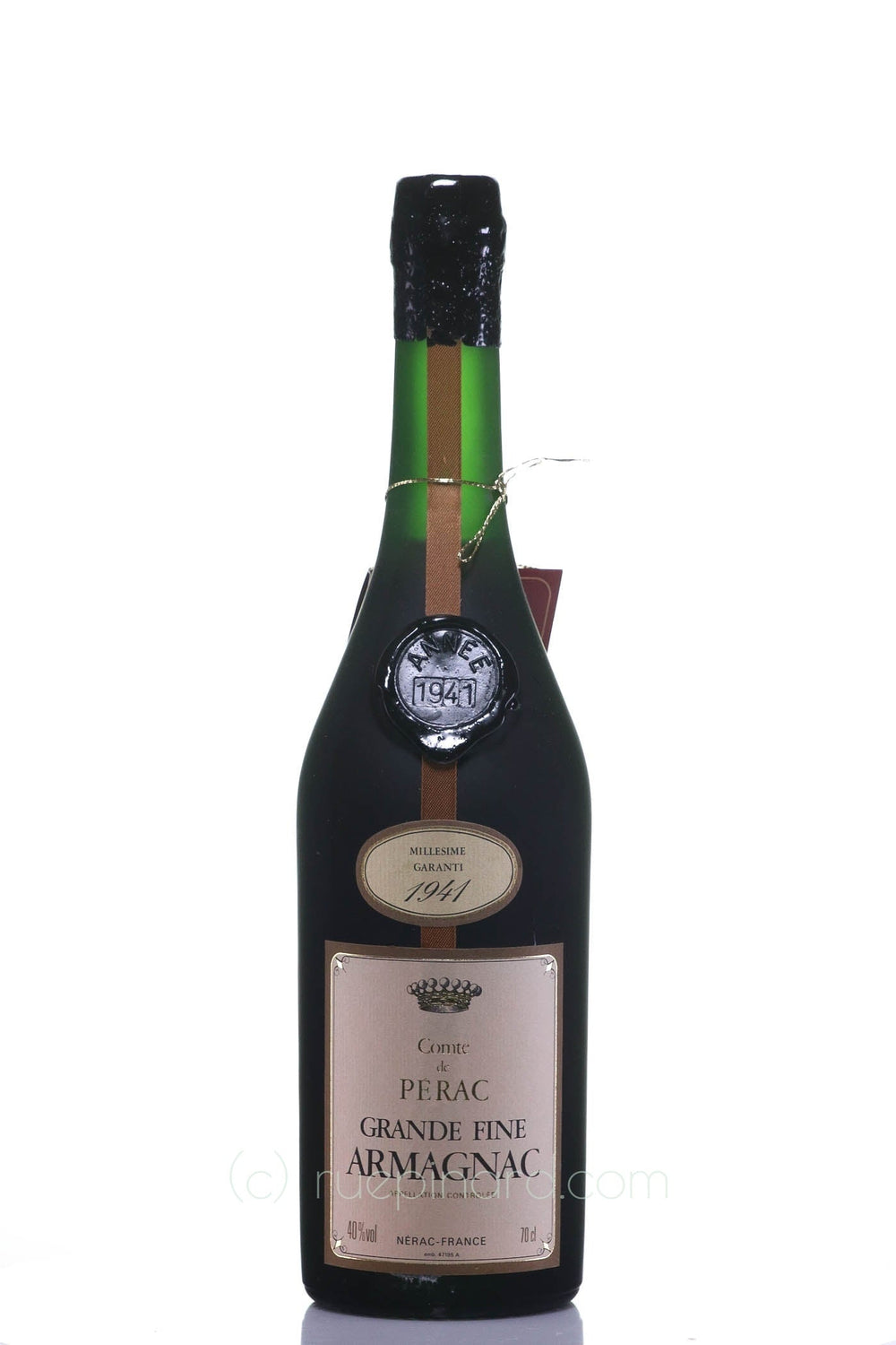 Comte de Perac 1941 Armagnac  Millesime Garanti - Rue Pinard