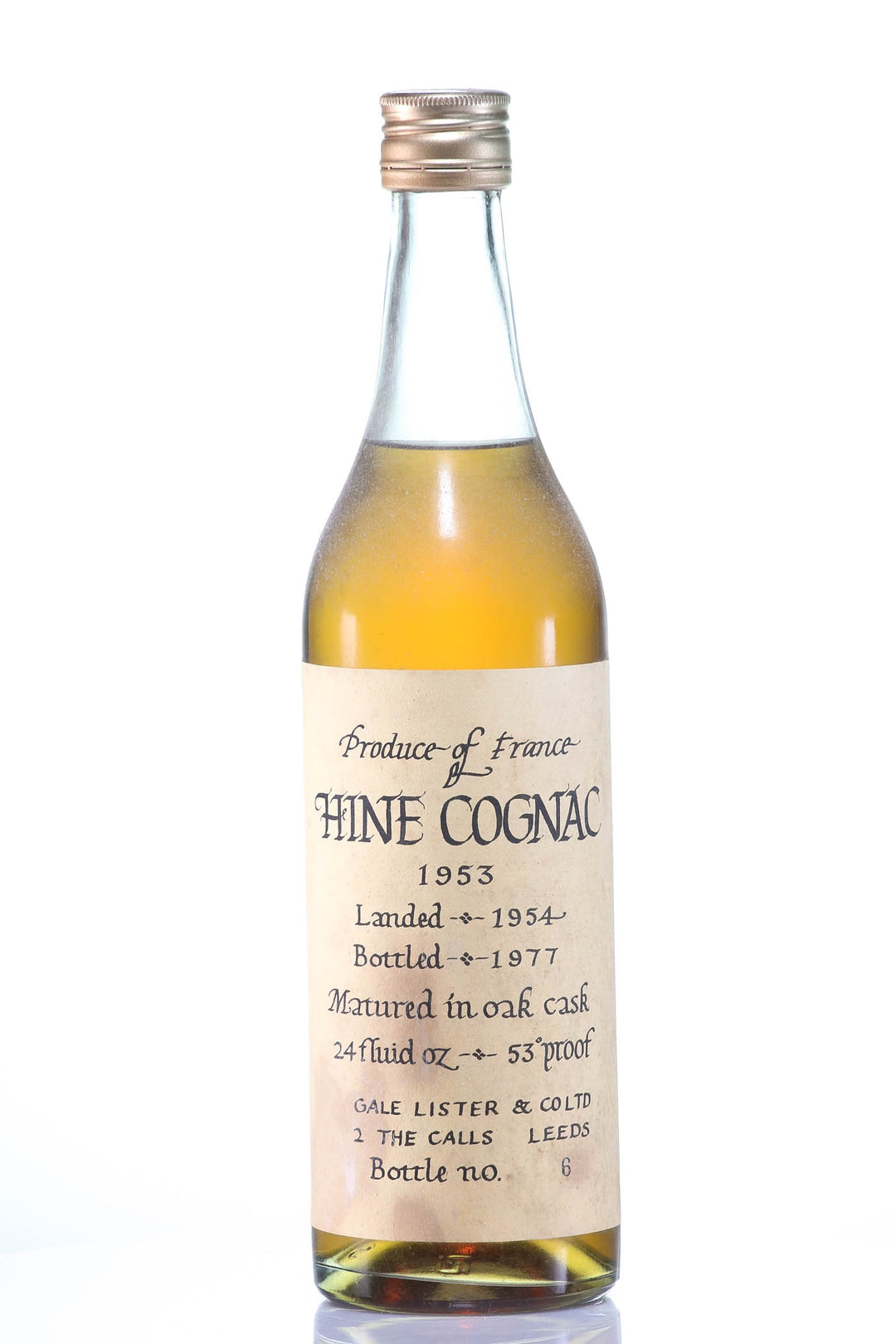 Cognac 1953 Hine & Co T.  Fine Cognac (1x70cl)