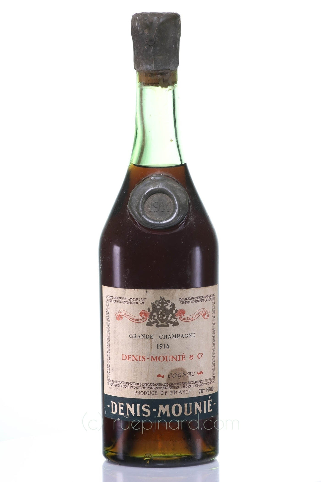 1914 Denis-Mounié Cognac Grand Champagne, Bottled 1930s - Rue Pinard