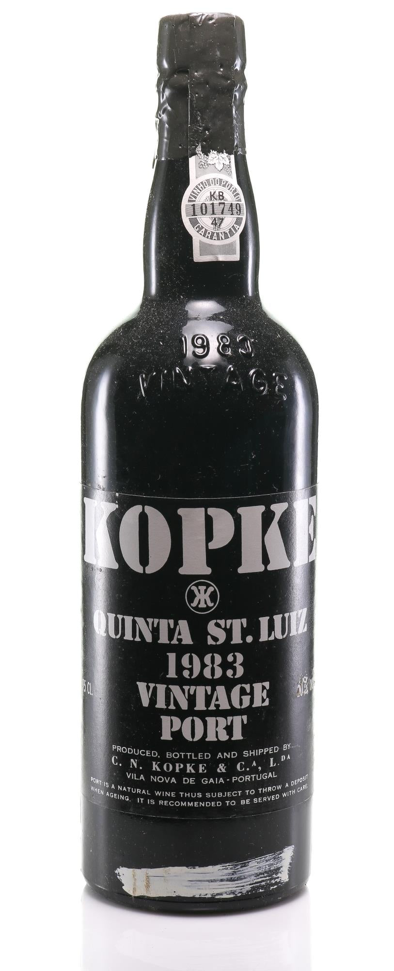 1983 Kopke Vintage Port - Quinta St. Luiz met Geëmbosseerde Schouder - Slijterij Rue Pinard 