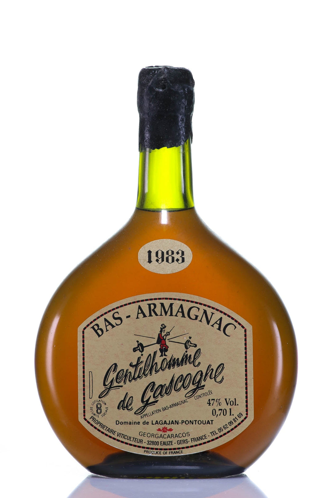 1983 Domaine de Lagajan-Pontouat Armagnac - Gentilhomme de Gascogne - Slijterij Rue Pinard 