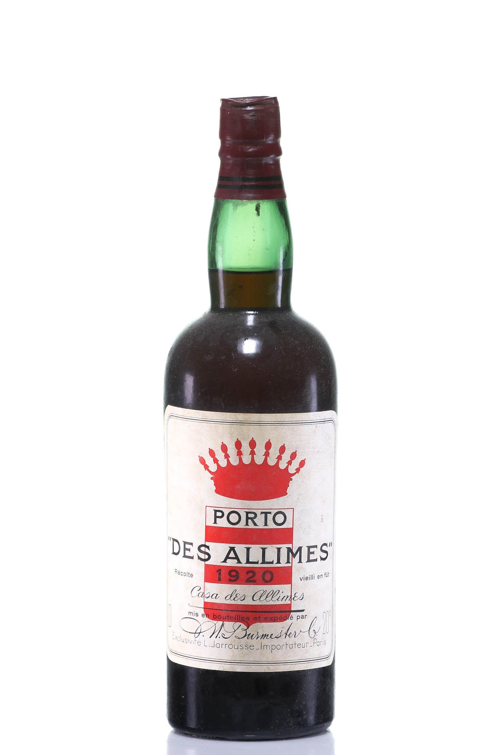 Burmester & Co 1920 Port Casa des Allimes Vintage Spirits - Rue Pinard