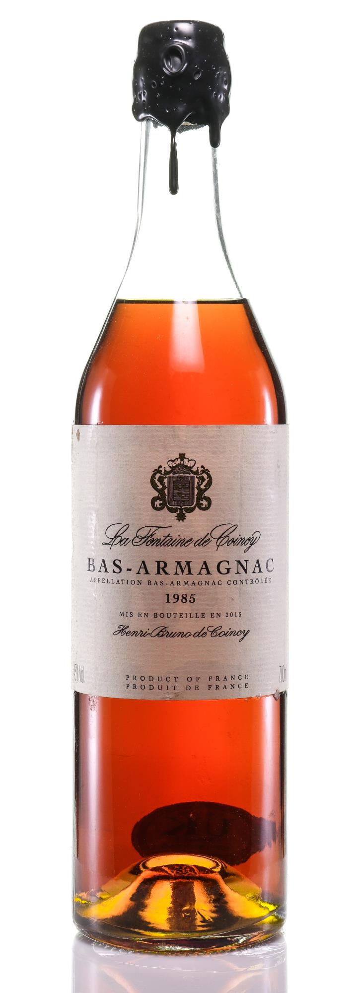 1985 Bas-Armagnac - Fontaine de Coincy - Slijterij Rue Pinard 