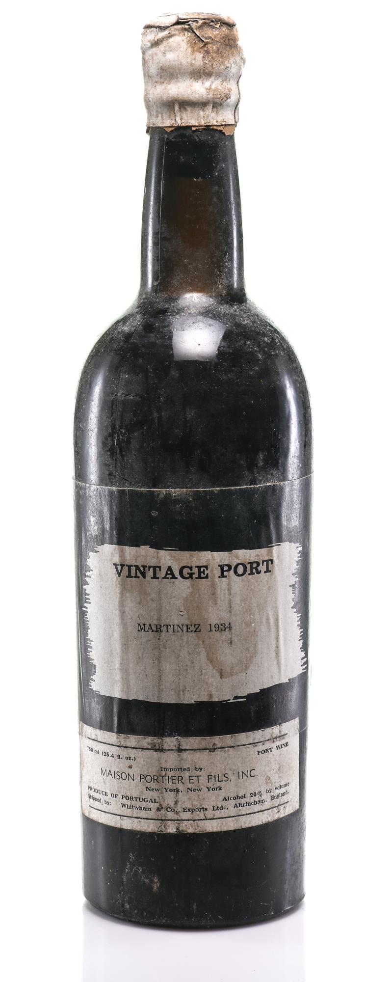 1934 Martinez Vintage Port door Maison Portier & Fils - Slijterij Rue Pinard 