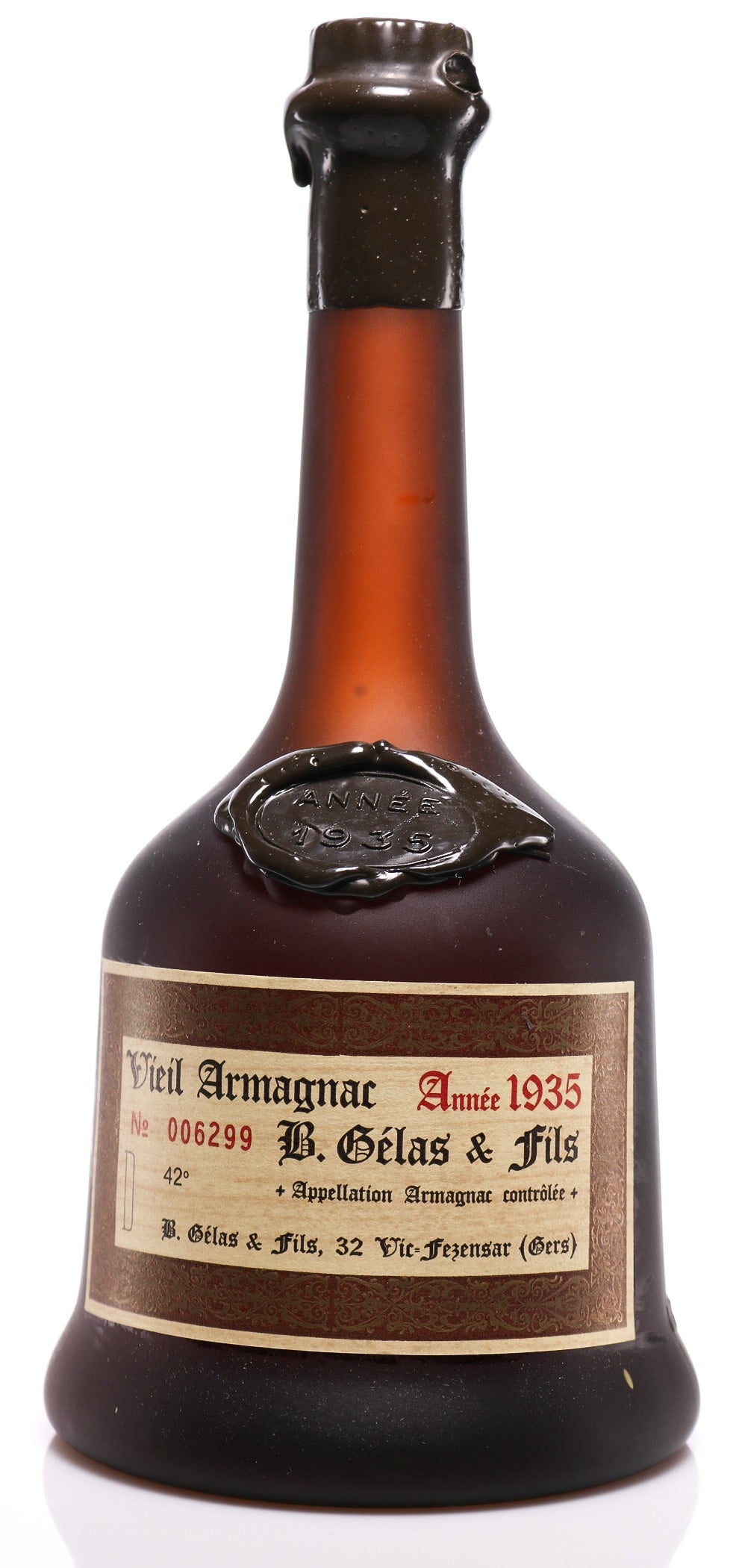 Gelas & Fils B. Armagnac 1935 Vieil Armagnac - Slijterij Rue Pinard 