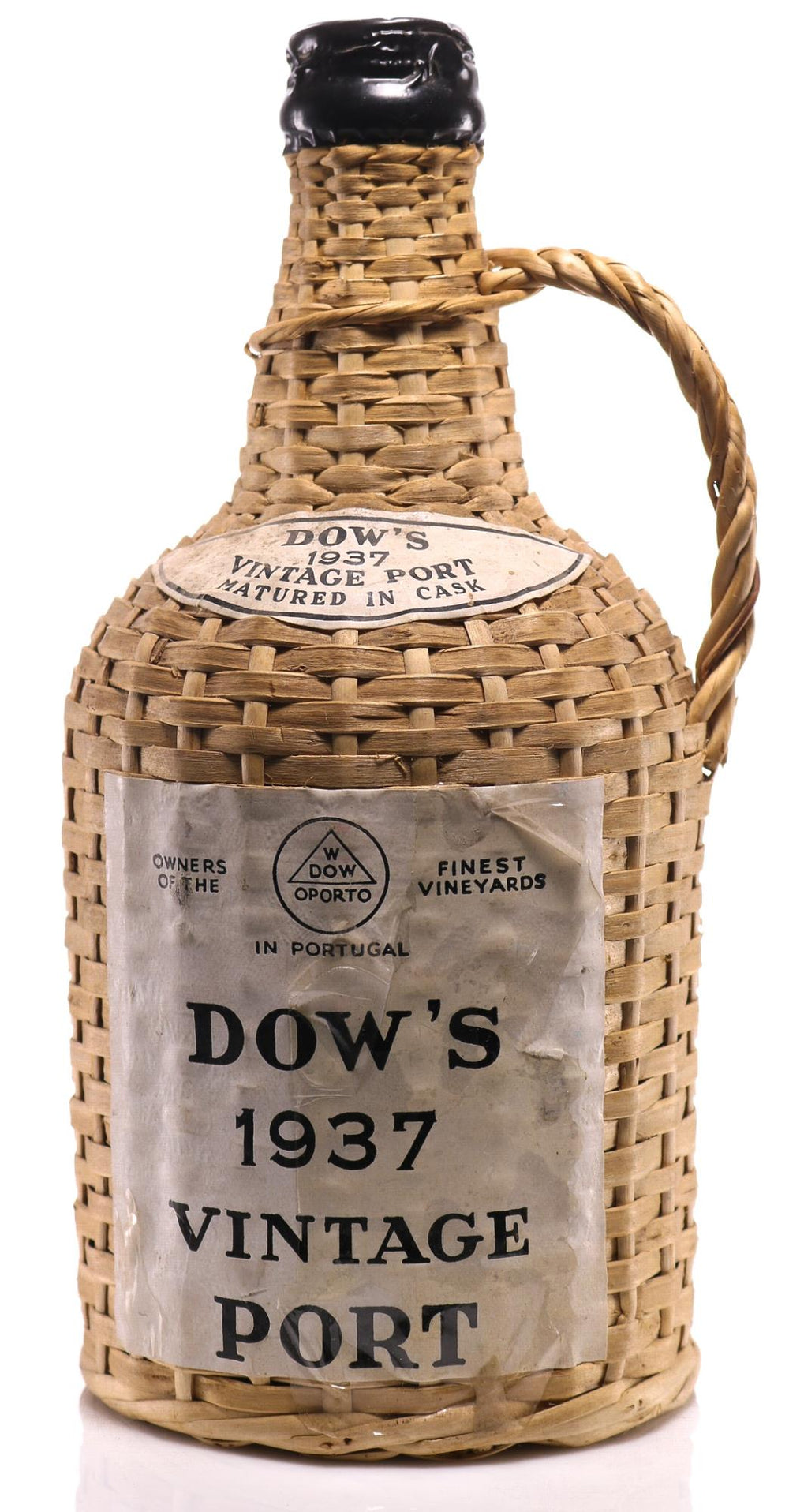 Dow's 1937 Vintage Port in Wicker Jar - Slijterij Rue Pinard 