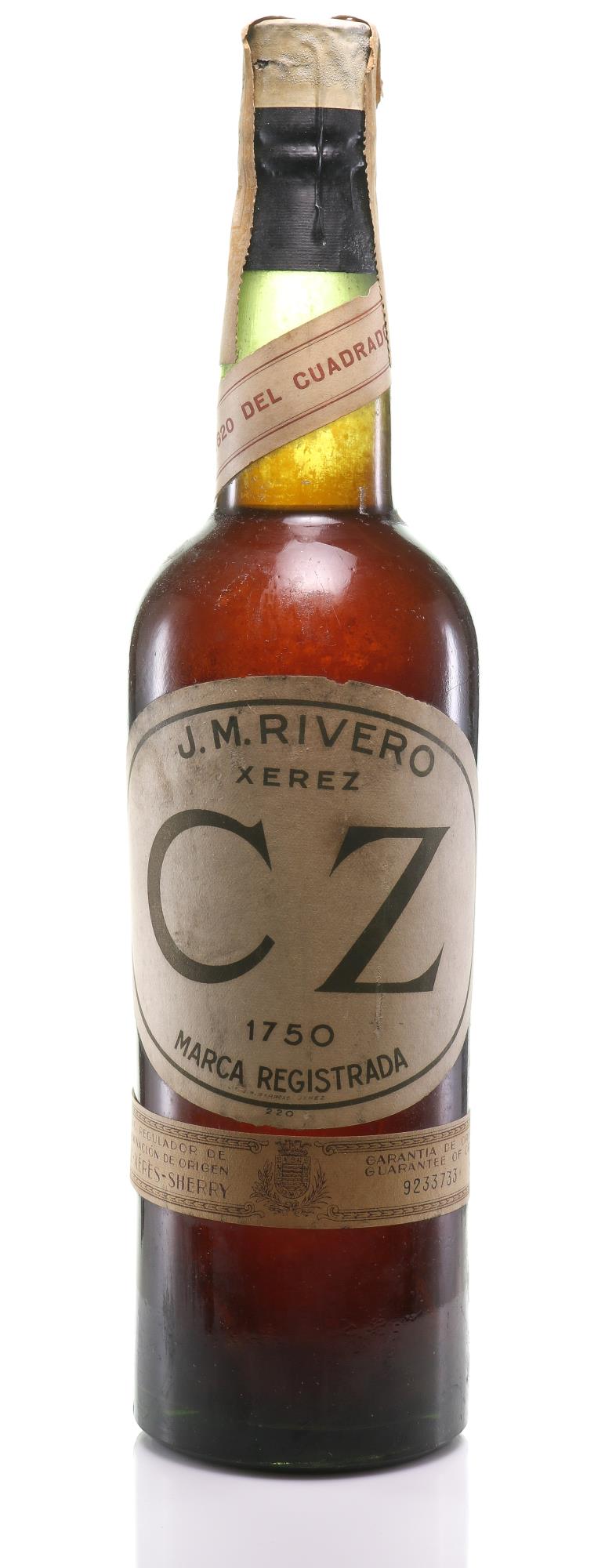 Vintage 1820 J.M. Rivero Sherry - Uitzonderlijke Elegantie in een Fles - Slijterij Rue Pinard 